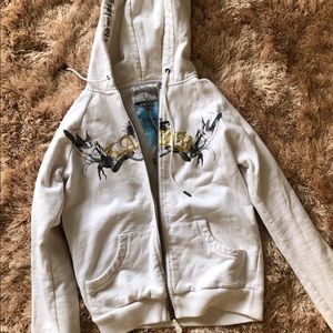 White L.A.M.B. Crest Gwen Stefani Zip Up Hoodie